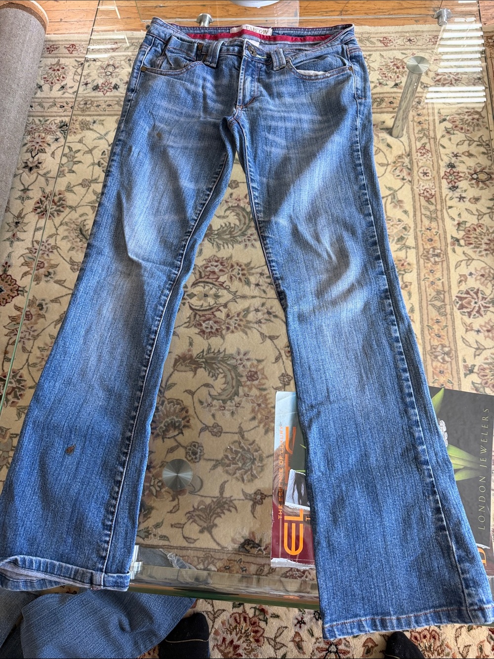 Classic Straight Leg Blue Jeans